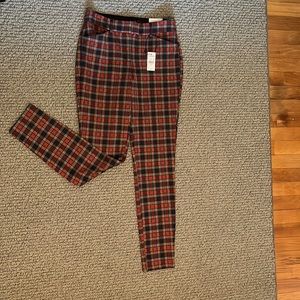 Express Skinny Mid-Rise Plaid pants NWT size 2R